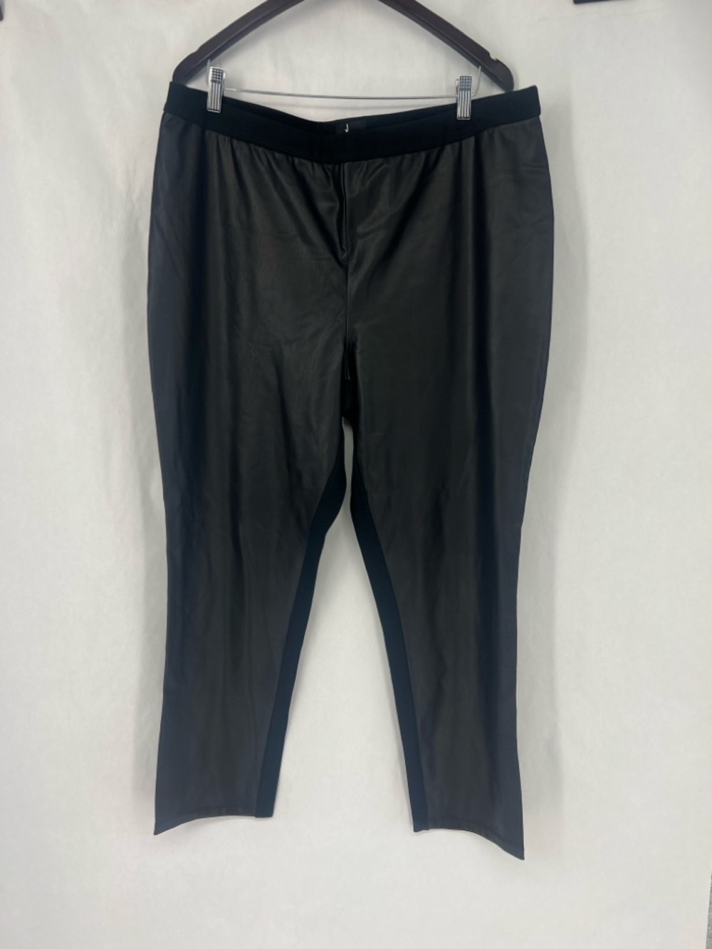 Jason Wu Black Faux-Leather Pants. NWOT